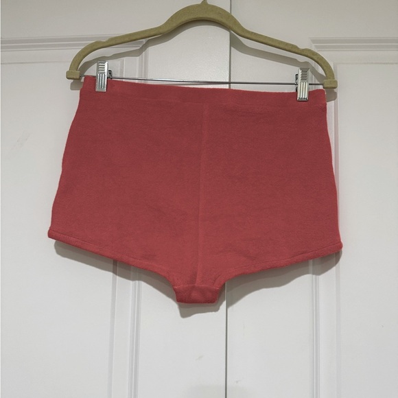 J Crew Mini Swim Shorts in Terry NWOT sz L coral - Picture 3 of 6